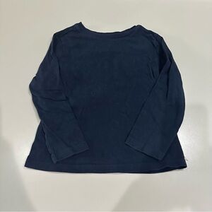 Kids Navy Blue Long Sleeve Shirt  Size 4T
